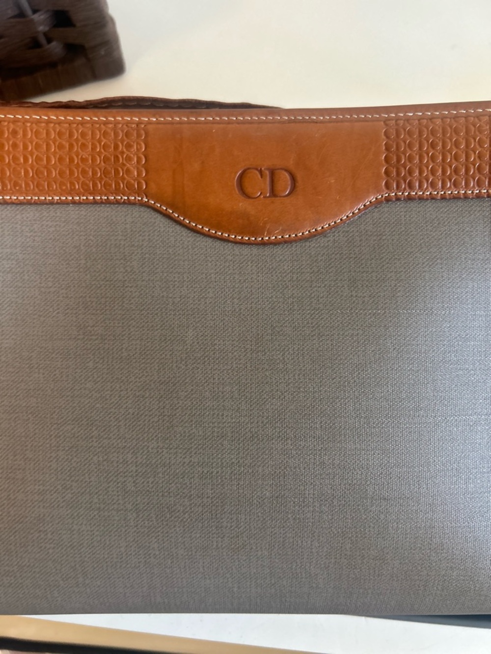 Christian Dior Vintage canvas and leather crossbody bag - Picture 4 of 15